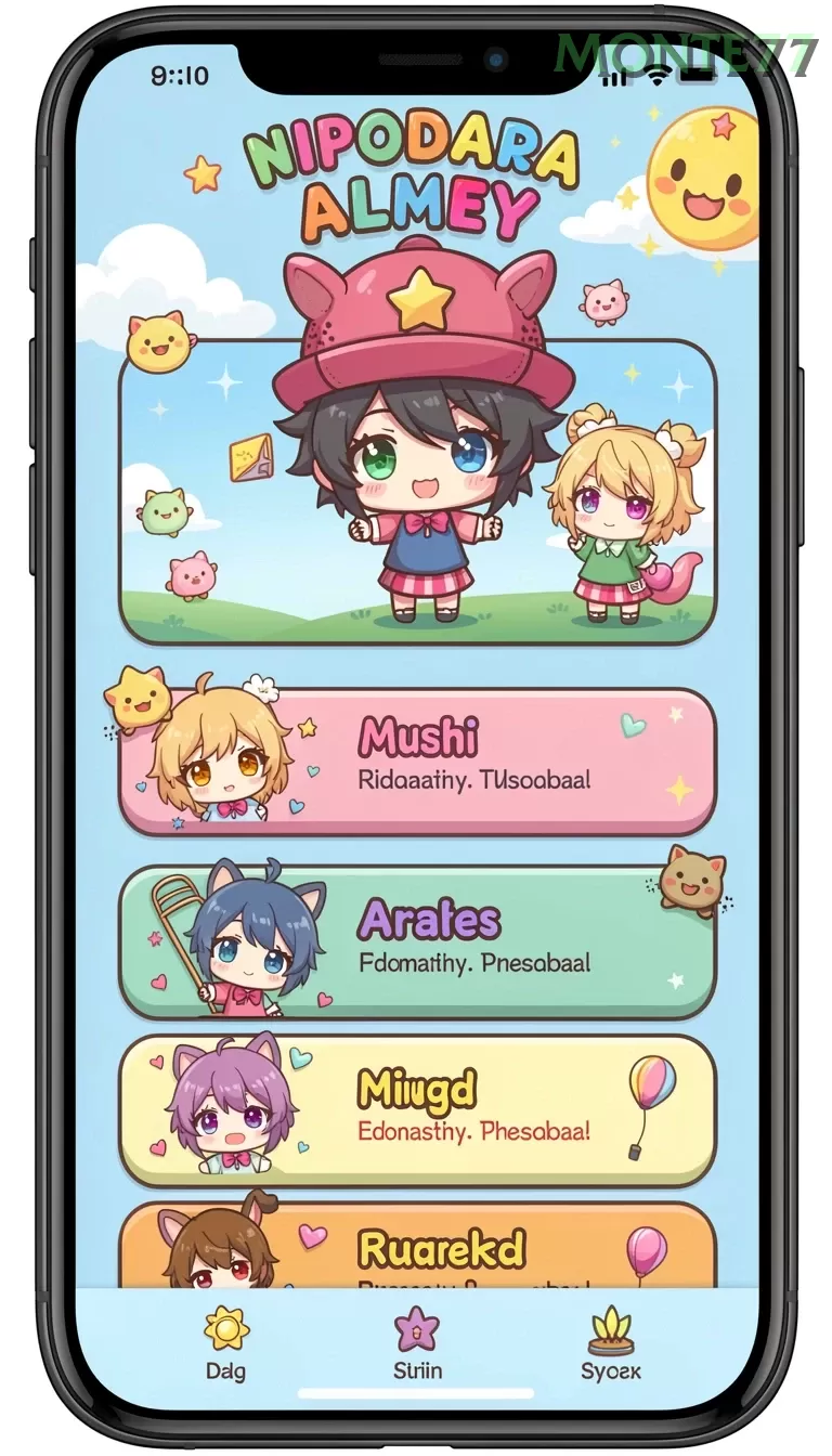 Cuplikan layar TIVA88 — menu navigasi