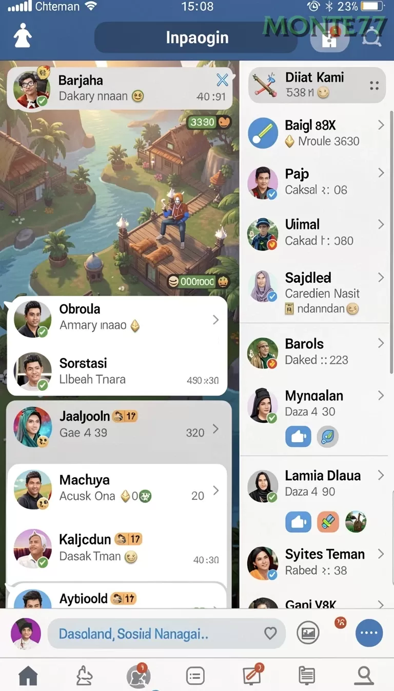 Cuplikan layar C8VIP — aktivitas