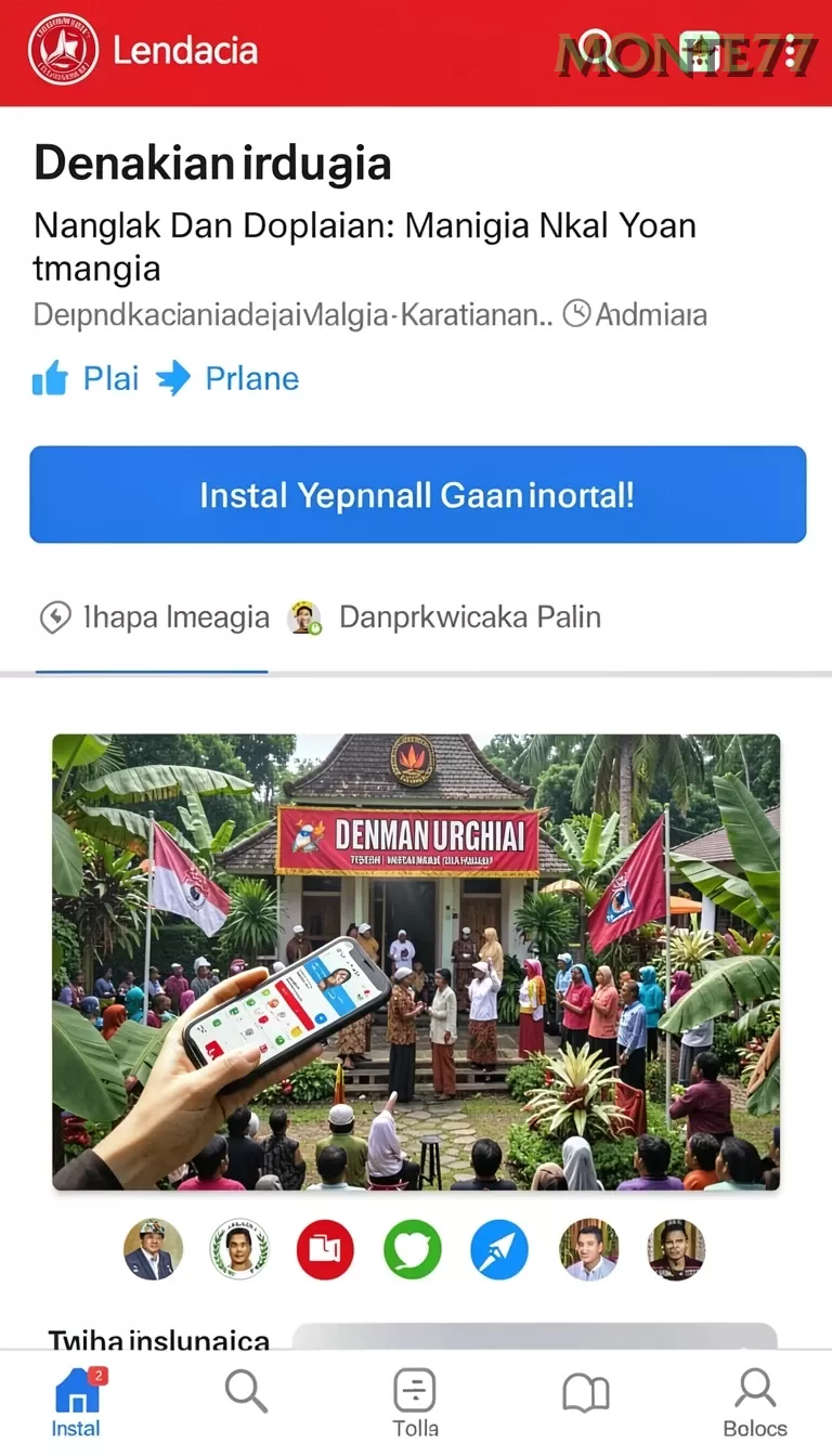 Cuplikan layar 99SL — menu navigasi