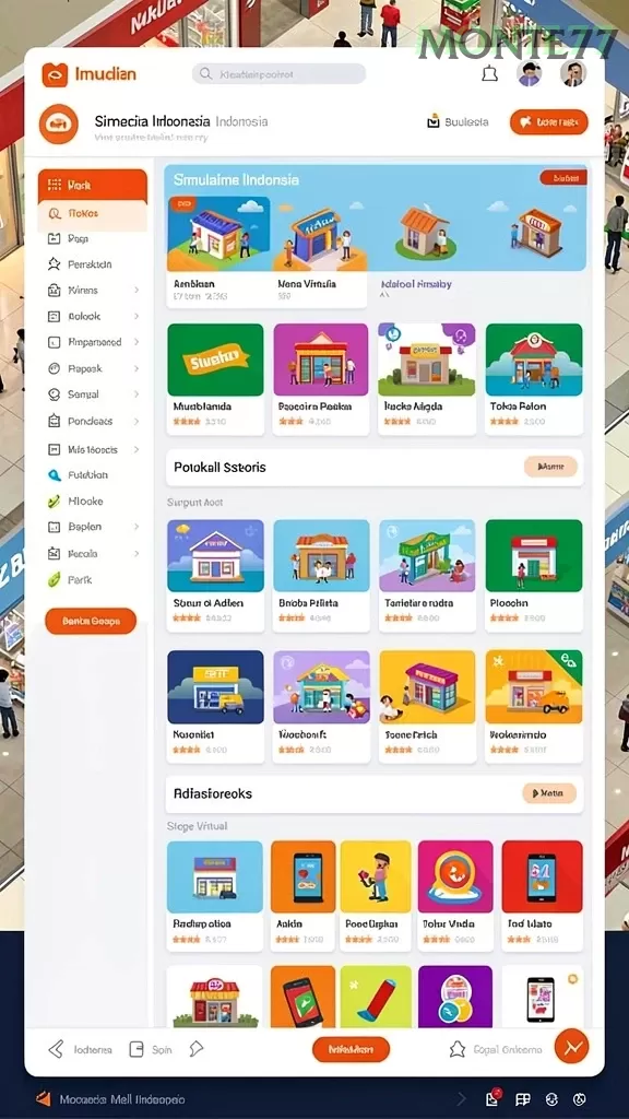 Cuplikan layar GEBYAR4D — menu navigasi
